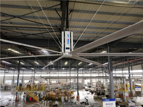 直径7.3米工业大风扇是厂房通风降温好帮手